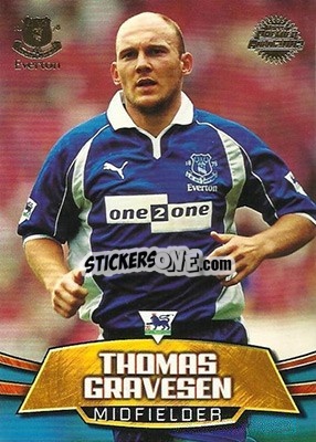 Sticker Thomas Gravesen - Premier Gold 2001-2002 n. E5 - Topps