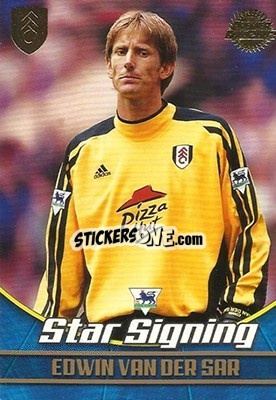 Sticker Edwin van der Sar - Premier Gold 2001-2002 n. F1 - Topps