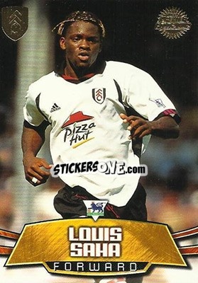 Sticker Louis Saha - Premier Gold 2001-2002 n. F3 - Topps