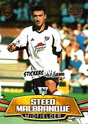 Sticker Steed Malbranque - Premier Gold 2001-2002 n. F5 - Topps