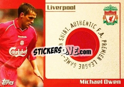 Sticker Michael Owen - Premier Gold 2001-2002 - Topps