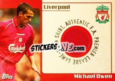 Sticker Michael Owen - Premier Gold 2001-2002 n. GWS12 - Topps