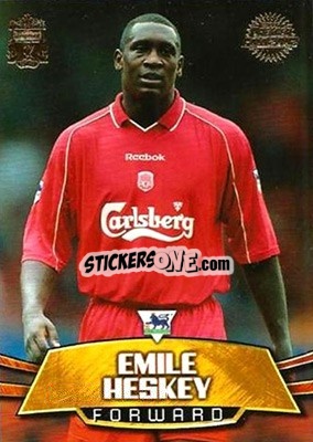 Sticker Emile Heskey - Premier Gold 2001-2002 n. L6 - Topps
