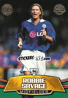 Sticker Robbie Savage - Premier Gold 2001-2002 n. LC3 - Topps