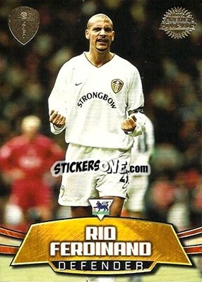 Sticker Rio Ferdinand - Premier Gold 2001-2002 n. LU1 - Topps