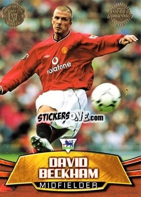 Sticker David Beckham - Premier Gold 2001-2002 n. MU1 - Topps