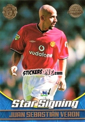 Sticker Juan Sebastian Veron - Premier Gold 2001-2002 n. MU3 - Topps