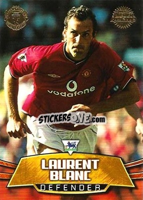 Sticker Laurent Blanc - Premier Gold 2001-2002 n. MU8 - Topps