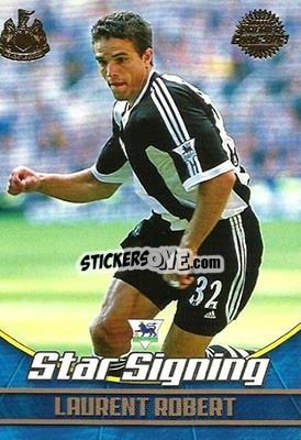 Sticker Laurent Robert - Premier Gold 2001-2002 n. NU1 - Topps