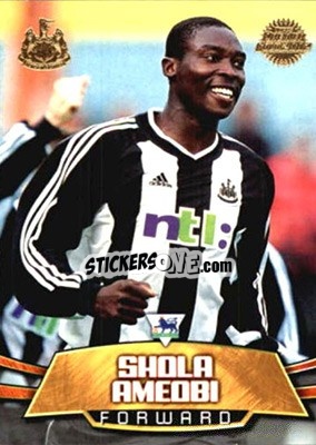 Sticker Shola Ameobi - Premier Gold 2001-2002 n. NU6 - Topps