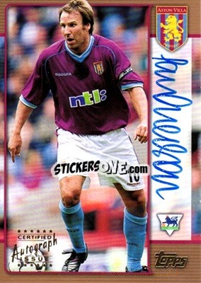 Sticker Paul Merson - Premier Gold 2001-2002 n. SS3 - Topps