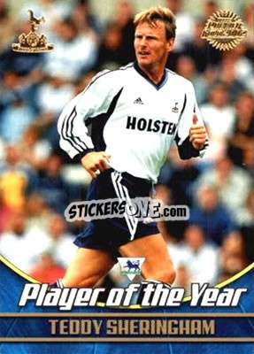 Sticker Teddy Sheringham - Premier Gold 2001-2002 n. TH2 - Topps