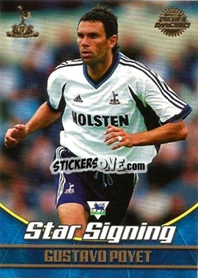 Sticker Gustavo Poyet - Premier Gold 2001-2002 n. TH3 - Topps