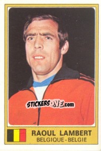 Cromo Raoul Lambert - Euro Football 77 n. 7 - Panini