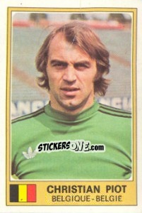 Sticker Christian Piot - Euro Football 77 n. 9 - Panini