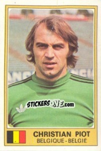 Sticker Christian Piot - Euro Football 77 - Panini