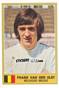 Sticker Frans Van der Elst - Euro Football 77 n. 10 - Panini