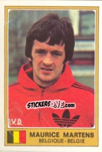 Sticker Maurice Martens - Euro Football 77 - Panini