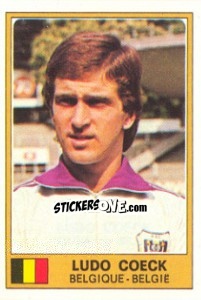 Sticker Ludo Coeck - Euro Football 77 n. 13 - Panini