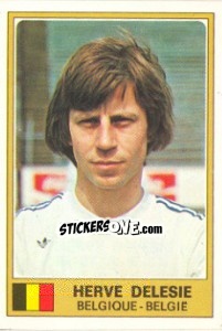 Cromo Herve Delesie - Euro Football 77 - Panini