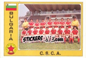 Cromo CSCA (Team) - Euro Football 77 n. 17 - Panini