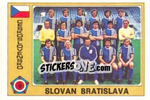 Figurina Slovan Bratislava (Team) - Euro Football 77 - Panini