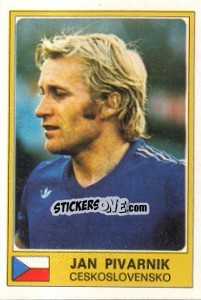 Sticker Jan Pivarnik - Euro Football 77 n. 27 - Panini