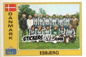 Sticker Esbjerg (Team) - Euro Football 77 - Panini