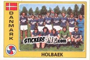 Cromo Holbaek (Team) - Euro Football 77 - Panini
