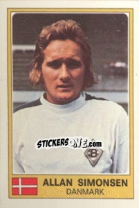 Cromo Allan Simonsen - Euro Football 77 - Panini