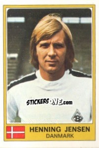 Sticker Henning Jensen - Euro Football 77 n. 36 - Panini