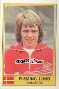 Cromo Flemming Lund - Euro Football 77 n. 37 - Panini