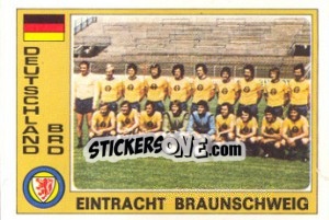 Sticker Eintracht Braunschweig (Team) - Euro Football 77 n. 43 - Panini