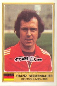 Sticker Franz Beckenbauer - Euro Football 77 - Panini