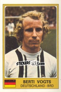 Figurina Berti Vogts - Euro Football 77 - Panini