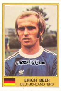 Sticker Erich Beer - Euro Football 77 n. 49 - Panini
