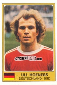Sticker Uli Hoeness - Euro Football 77 n. 52 - Panini