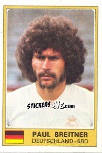 Cromo Paul Breitner - Euro Football 77 - Panini