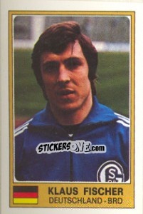 Sticker Klaus Fischer - Euro Football 77 n. 54 - Panini