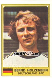 Figurina Bernd Holzenbein - Euro Football 77 n. 56 - Panini