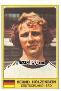 Sticker Bernd Holzenbein - Euro Football 77 - Panini