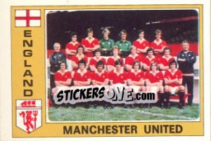 Sticker Manchester United (Team) - Euro Football 77 n. 65 - Panini