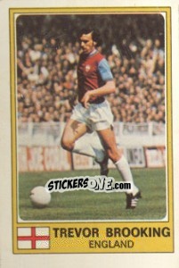 Sticker Trevor Brooking - Euro Football 77 n. 72 - Panini