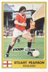 Sticker Stuart Pearson - Euro Football 77 n. 74 - Panini