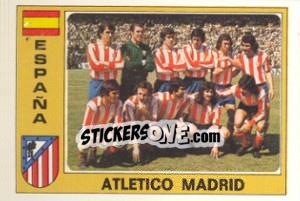 Sticker Atletico Madrid (Team) - Euro Football 77 - Panini
