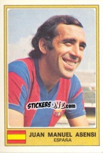 Sticker Juan Manuel Asensi - Euro Football 77 n. 85 - Panini