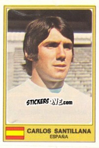 Figurina Carlos Santillana - Euro Football 77 - Panini