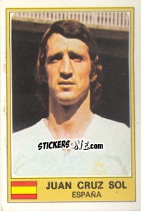 Cromo Juan Cruz Sol - Euro Football 77 - Panini