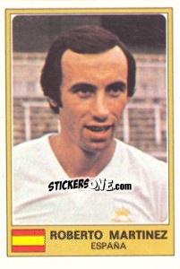 Sticker Roberto Martinez - Euro Football 77 n. 90 - Panini