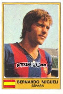 Sticker Bernardo Miguelli - Euro Football 77 n. 91 - Panini